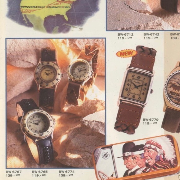 1995 STONE FOSSIL WATCH BW-6779 - Picture 3 of 6
